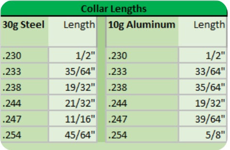 GLUE-IN COLLARS