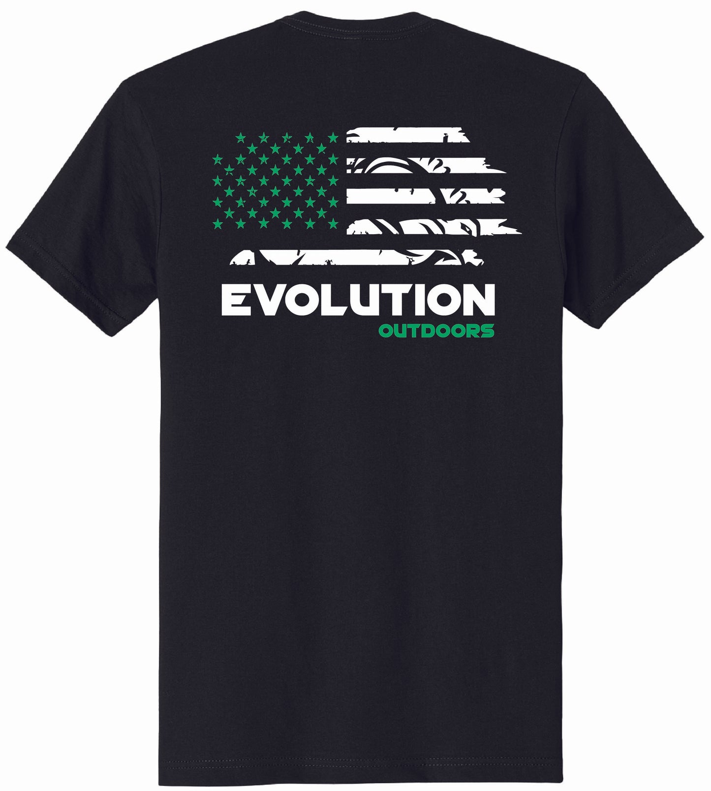 Men's Ibex Flag on Back Tee - Black