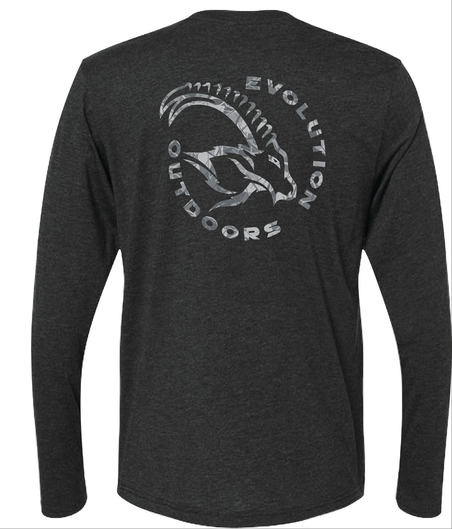 Men's Evolution Outdoors Tee  -Vintage Black - Long Sleeve