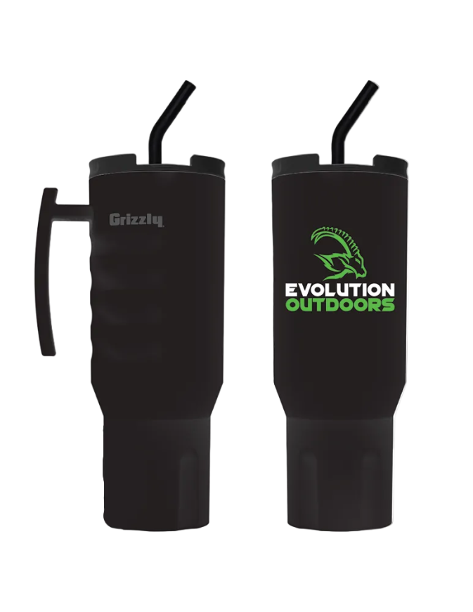 Grizzly Rough n Tumbler 40 oz/ Flip Lid & Straw