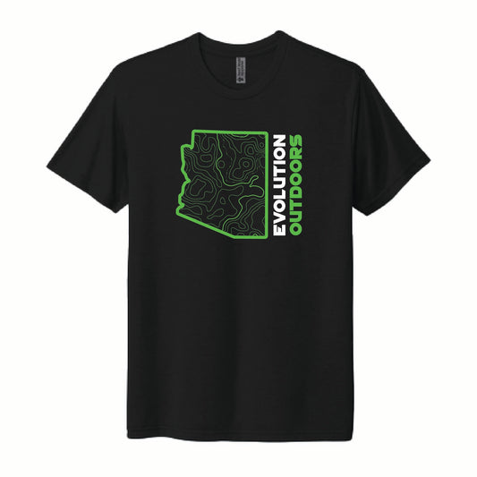 AZ State Topo Tee - Black